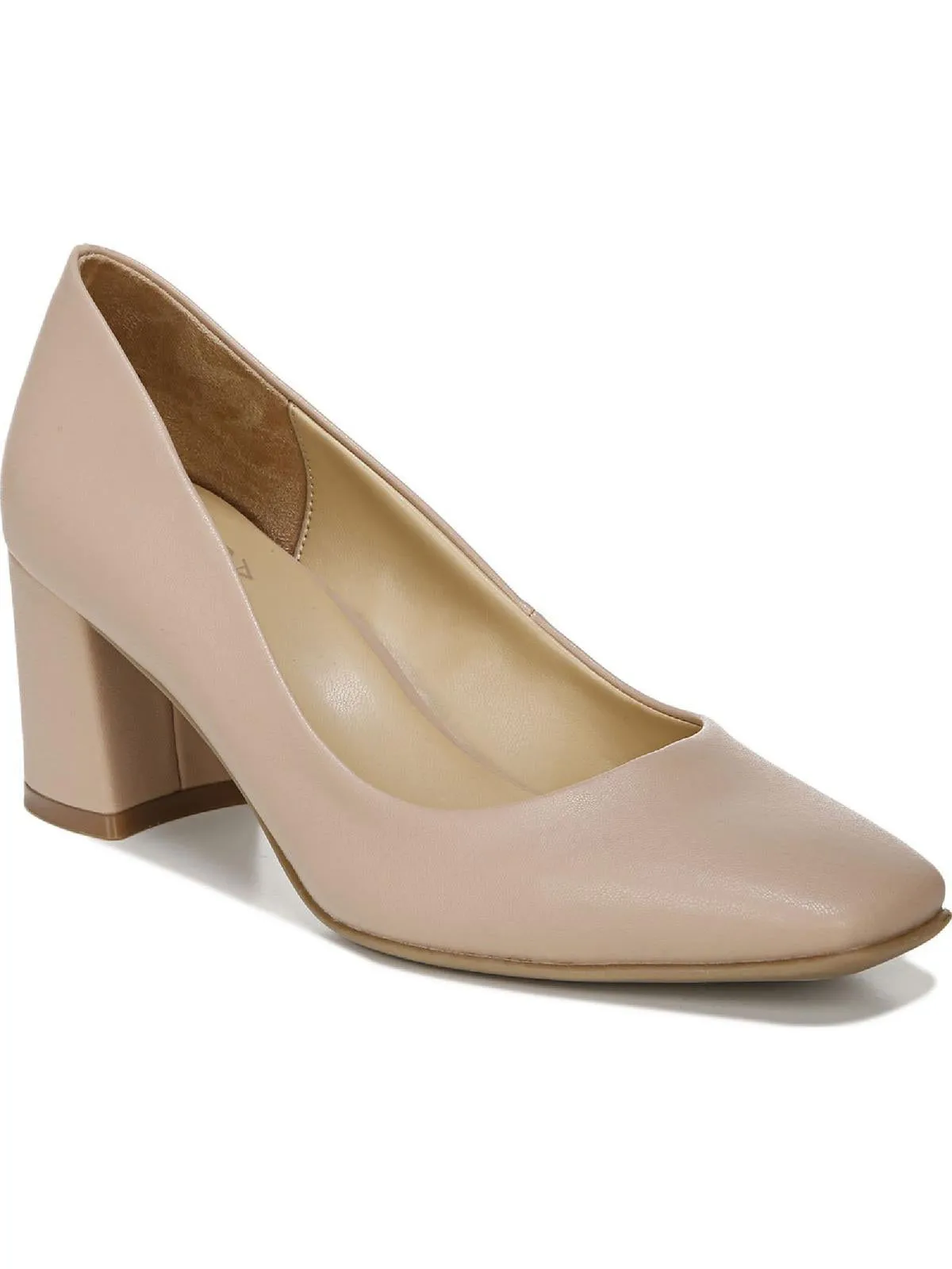 Warner Womens Padded Insole Square Toe Block Heels