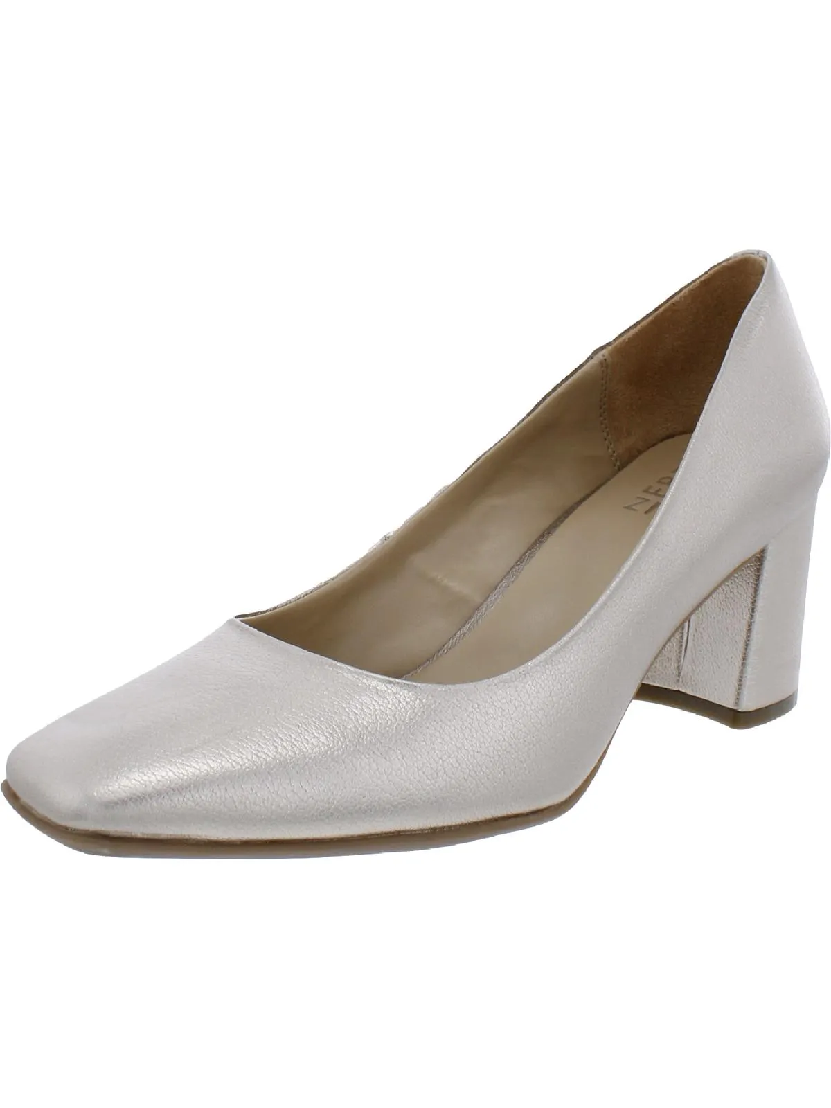 Warner Womens Padded Insole Square Toe Block Heels
