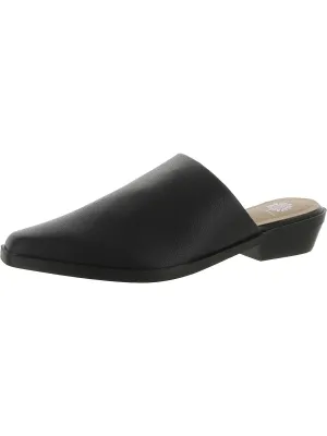 Willard Womens Faux Leather Slip On Mules