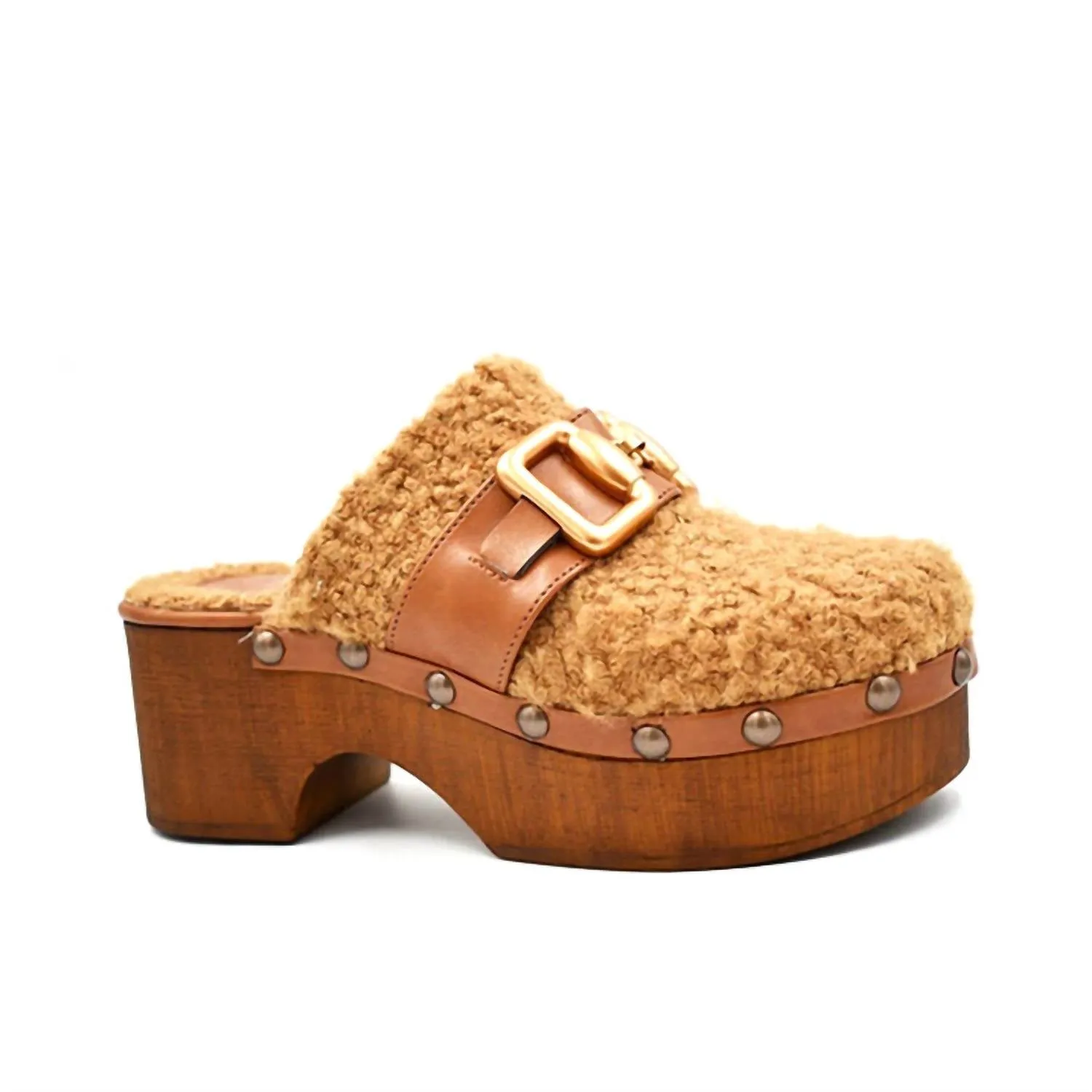 Winona Clog In Cognac Sheerling