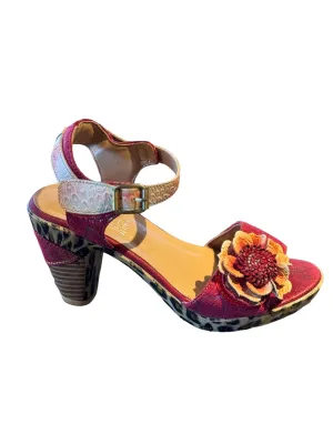 Women Wildcat Sandal In Red Multi