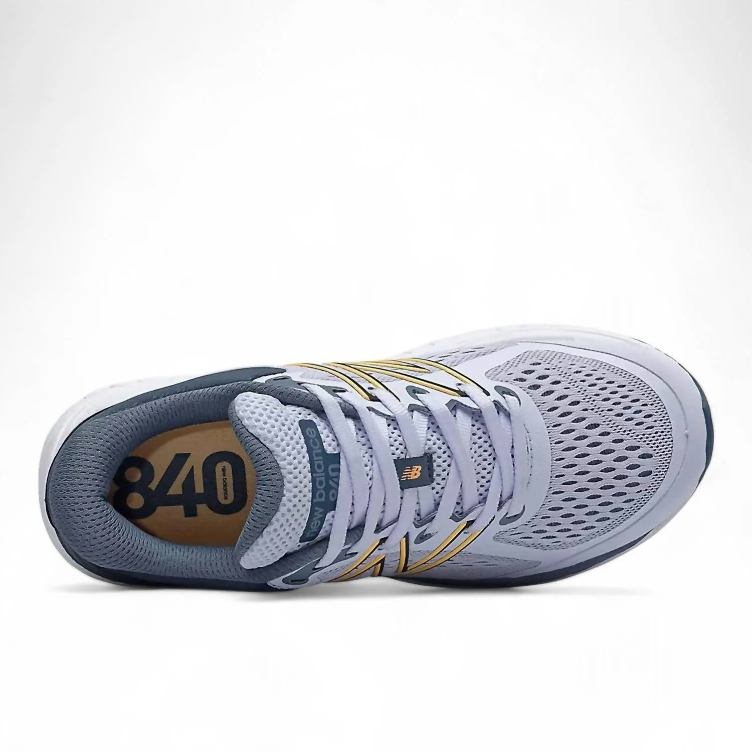 Women's 840 V5 Running Shoes In Light Grey/yellow
