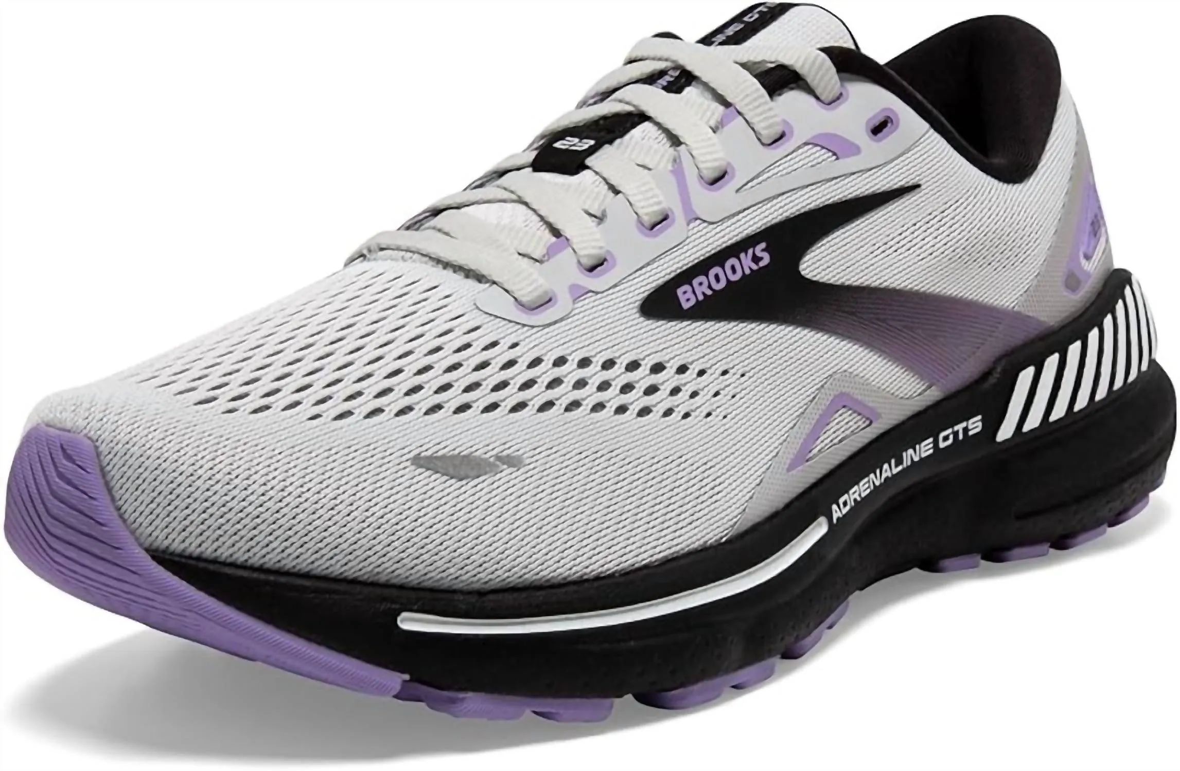 Women's Adrenaline Gts 23 Running Shoes In Grey/black/purple - 039