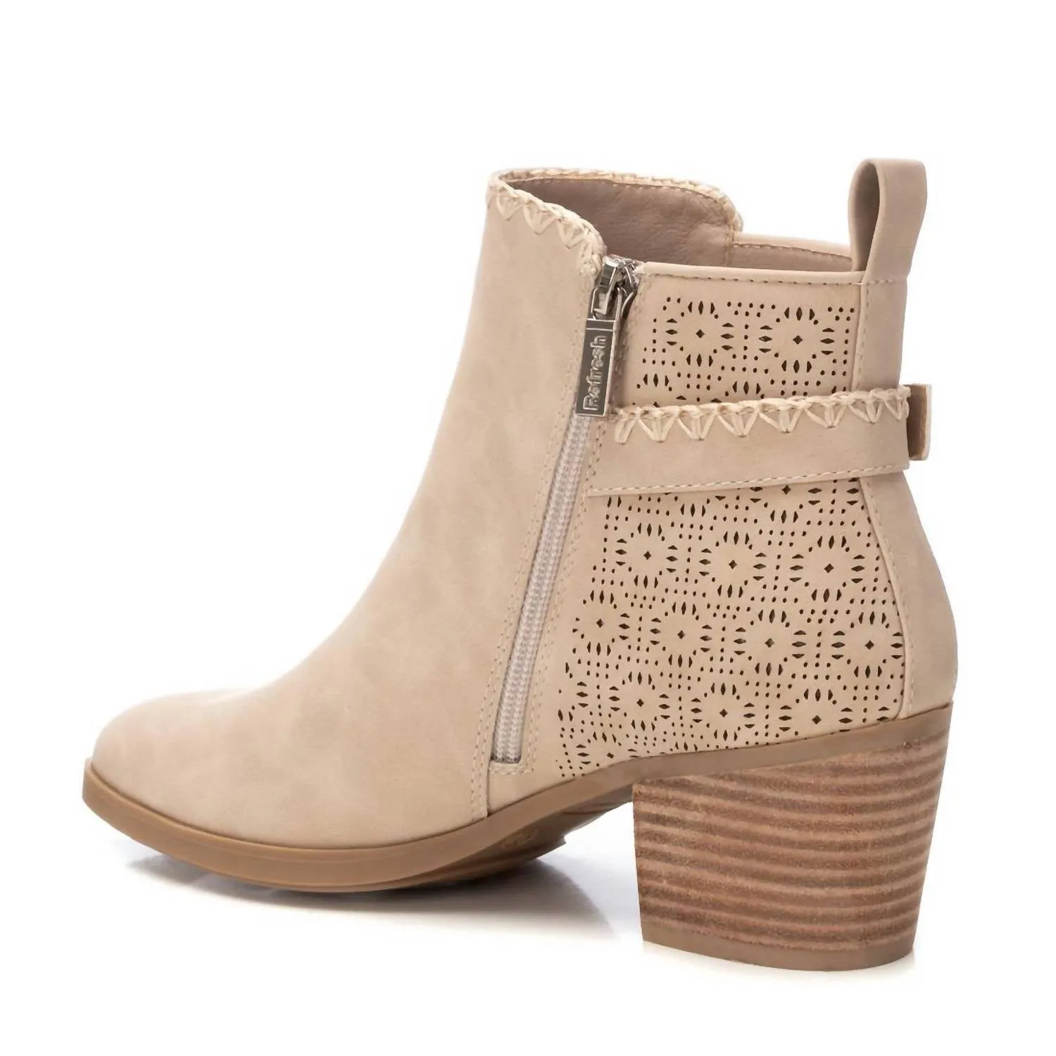 Women's Ankle Booties In Beige