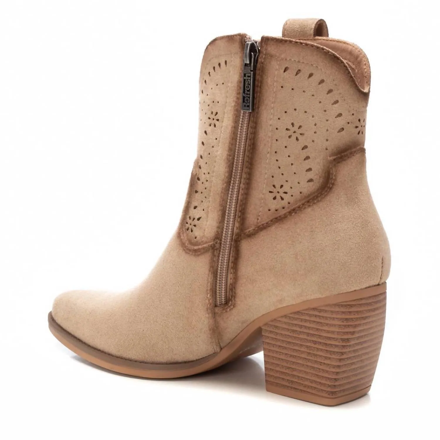 Women's Ankle Booties In Beige