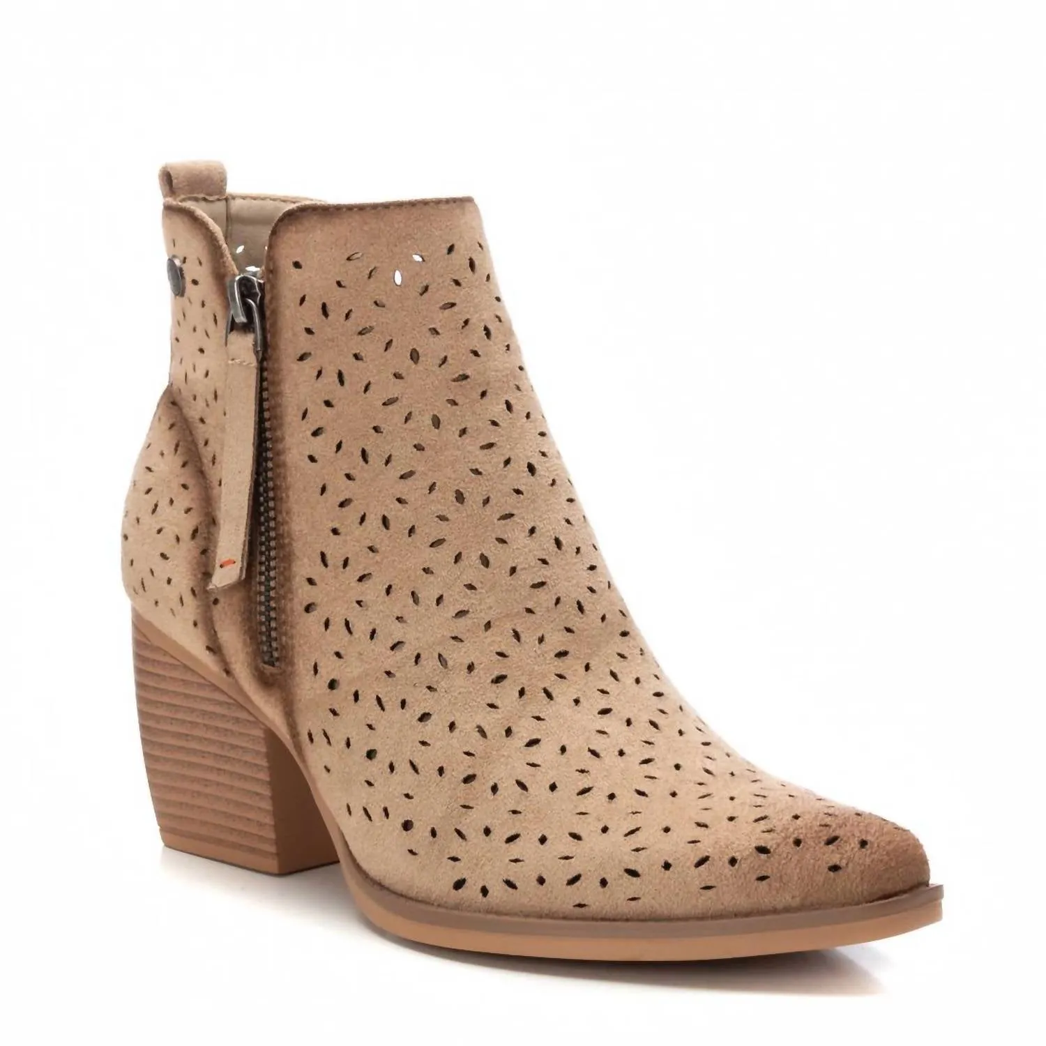 Women's Ankle Booties In Beige