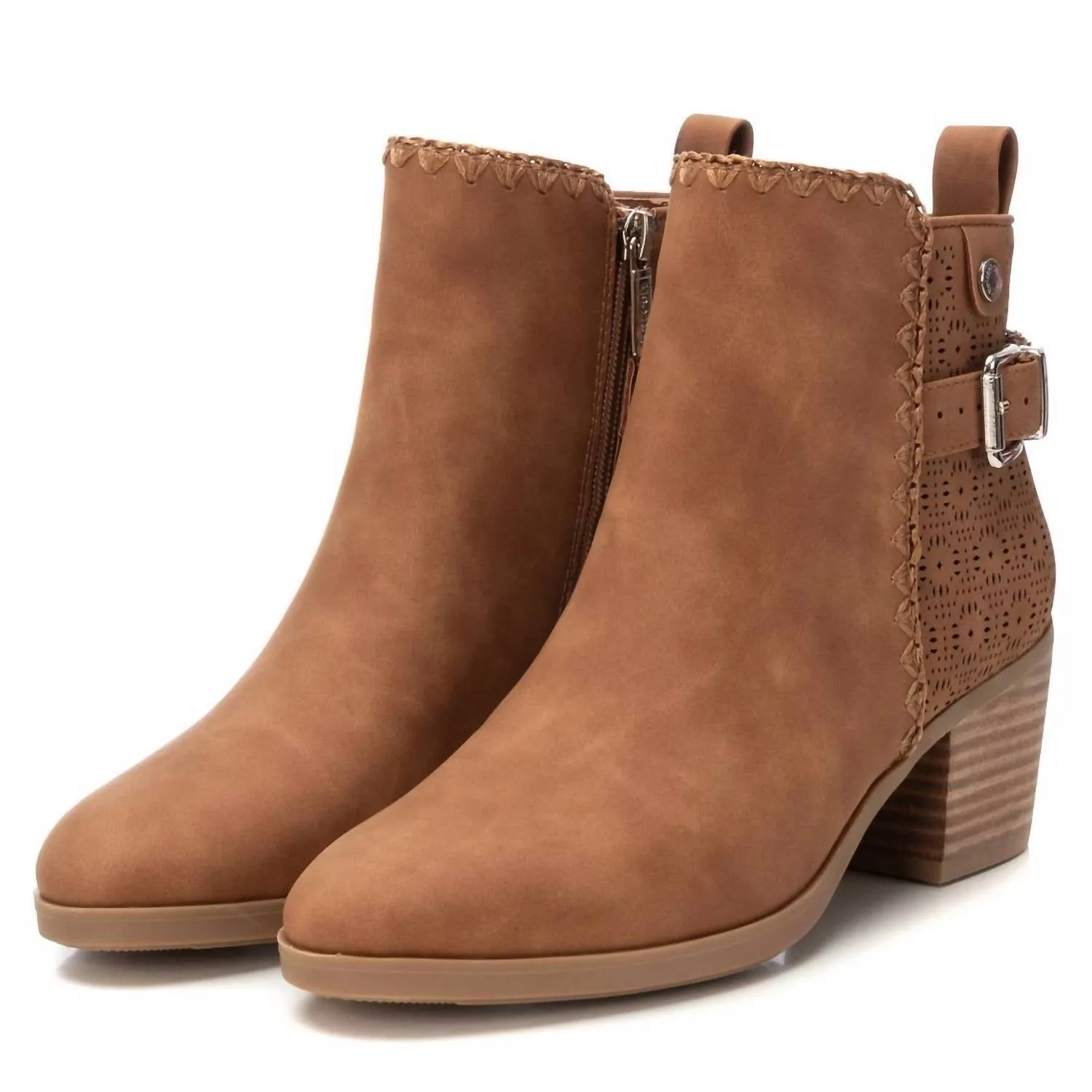 Women's Ankle Booties In Camel