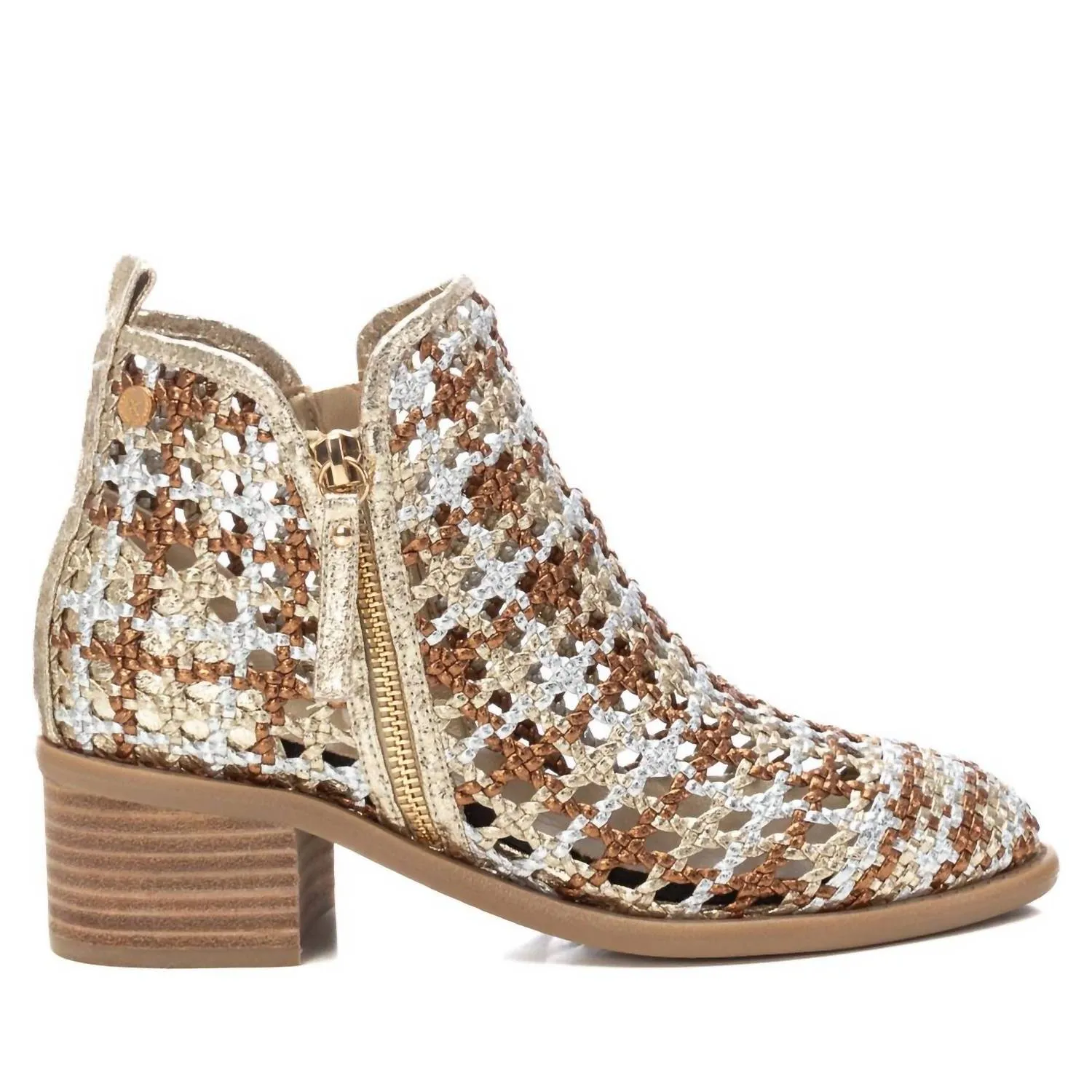 Women's Ankle Booties In Gold