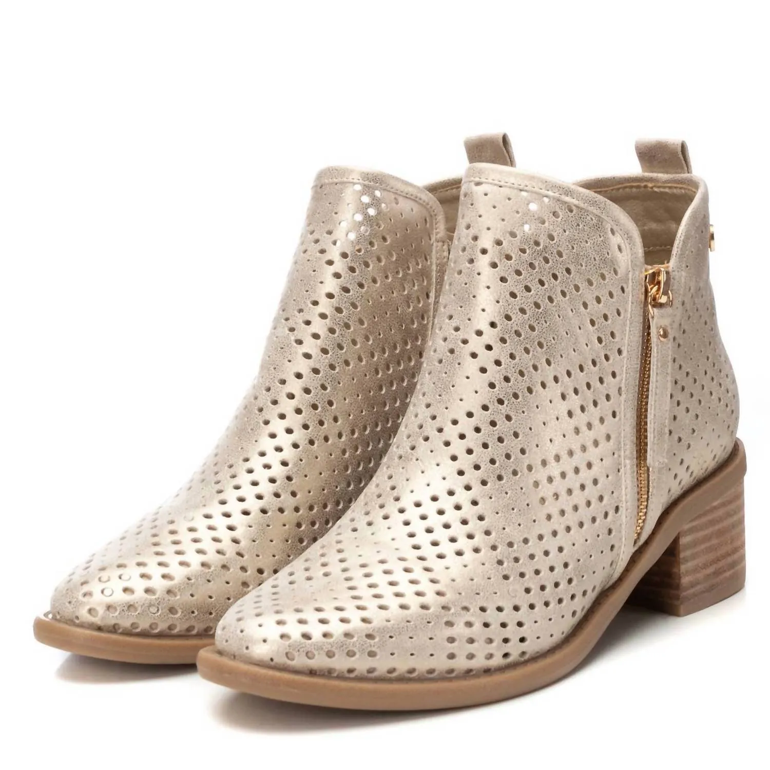 Women's Ankle Booties In Gold