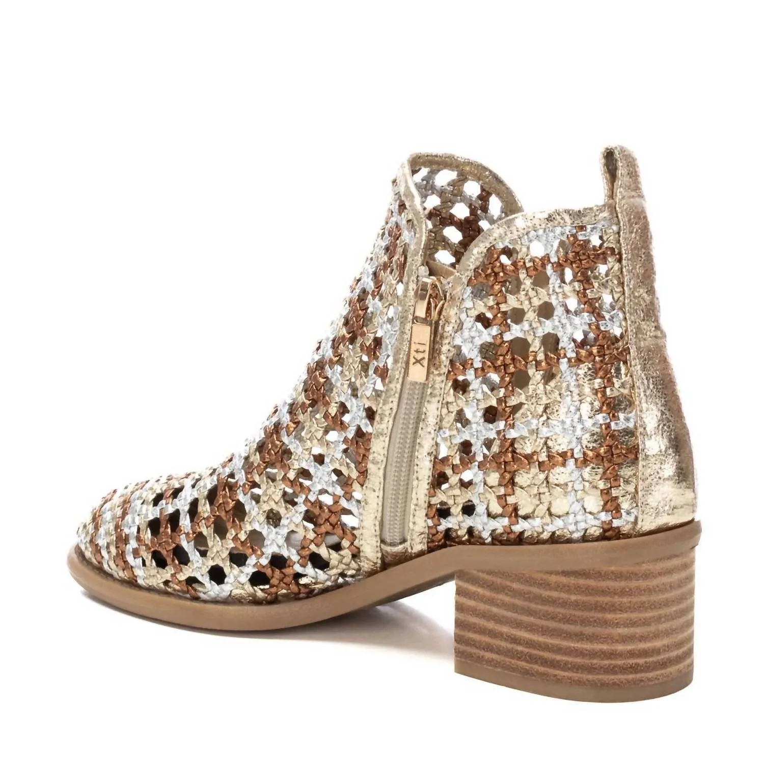 Women's Ankle Booties In Gold