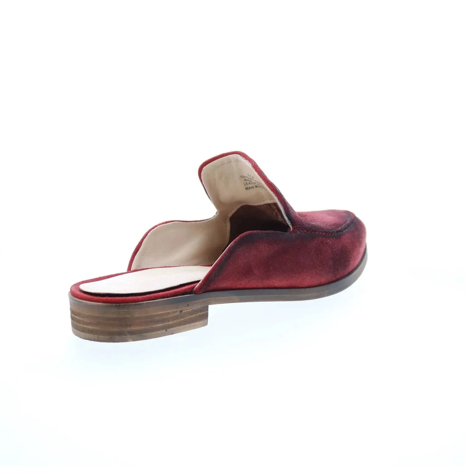 Women's Art Easel Mule In Red Suede