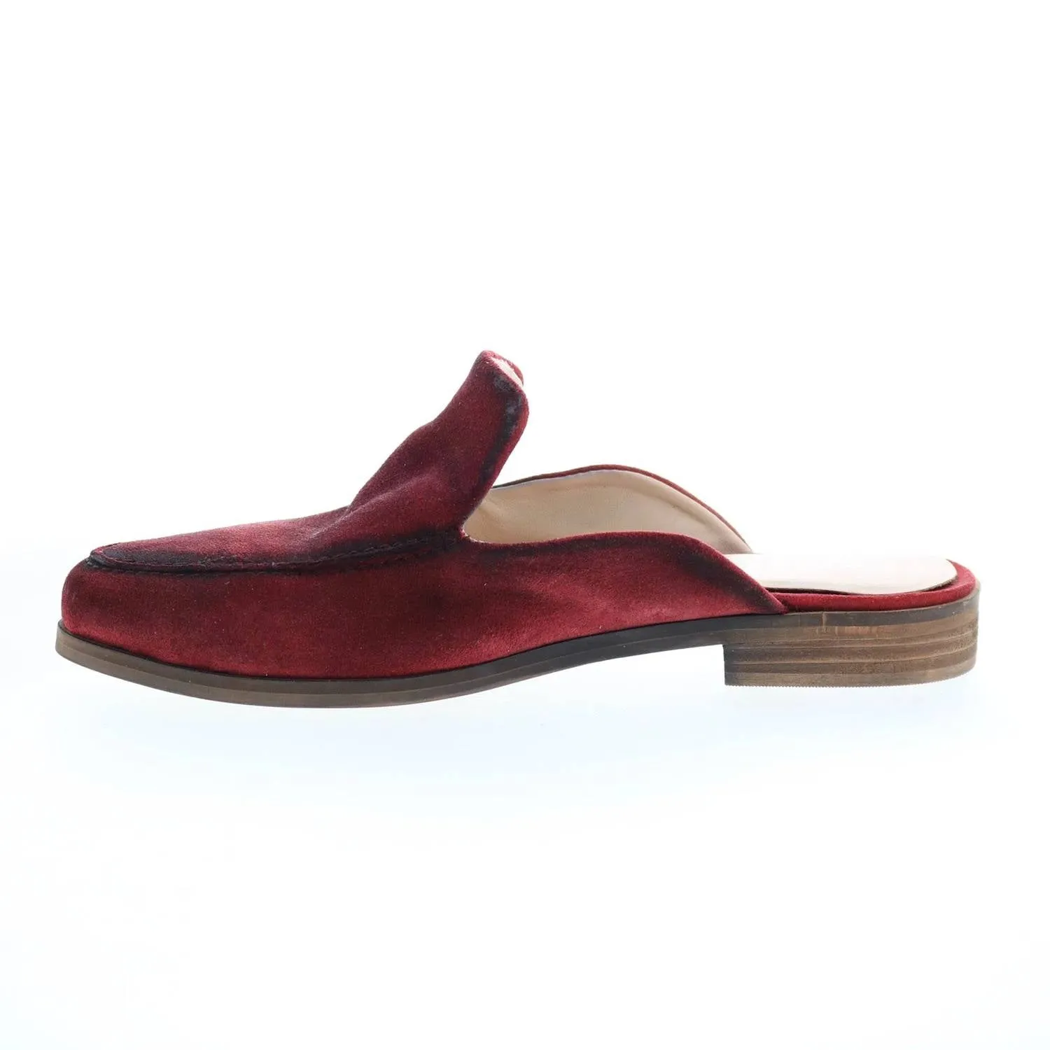 Women's Art Easel Mule In Red Suede