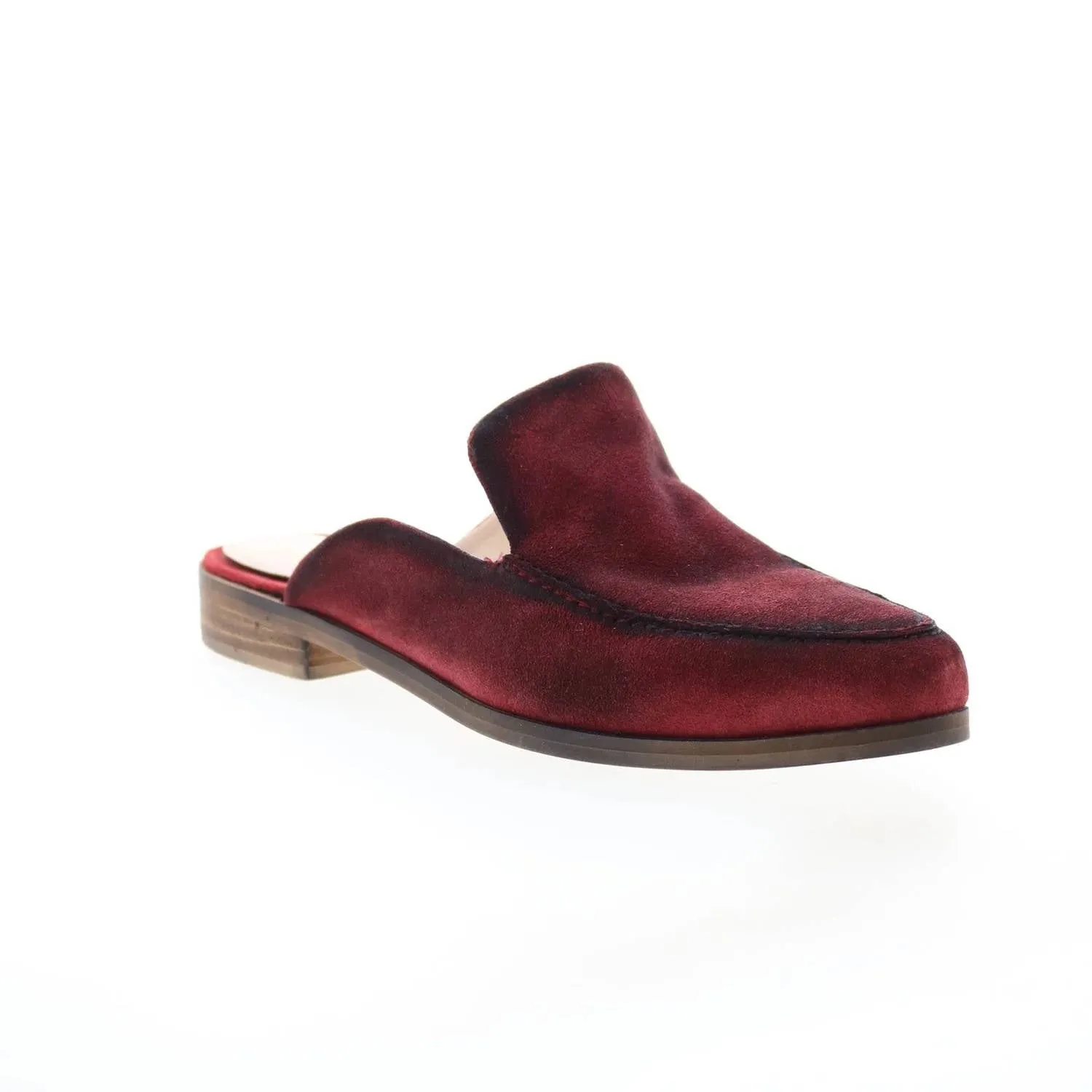 Women's Art Easel Mule In Red Suede