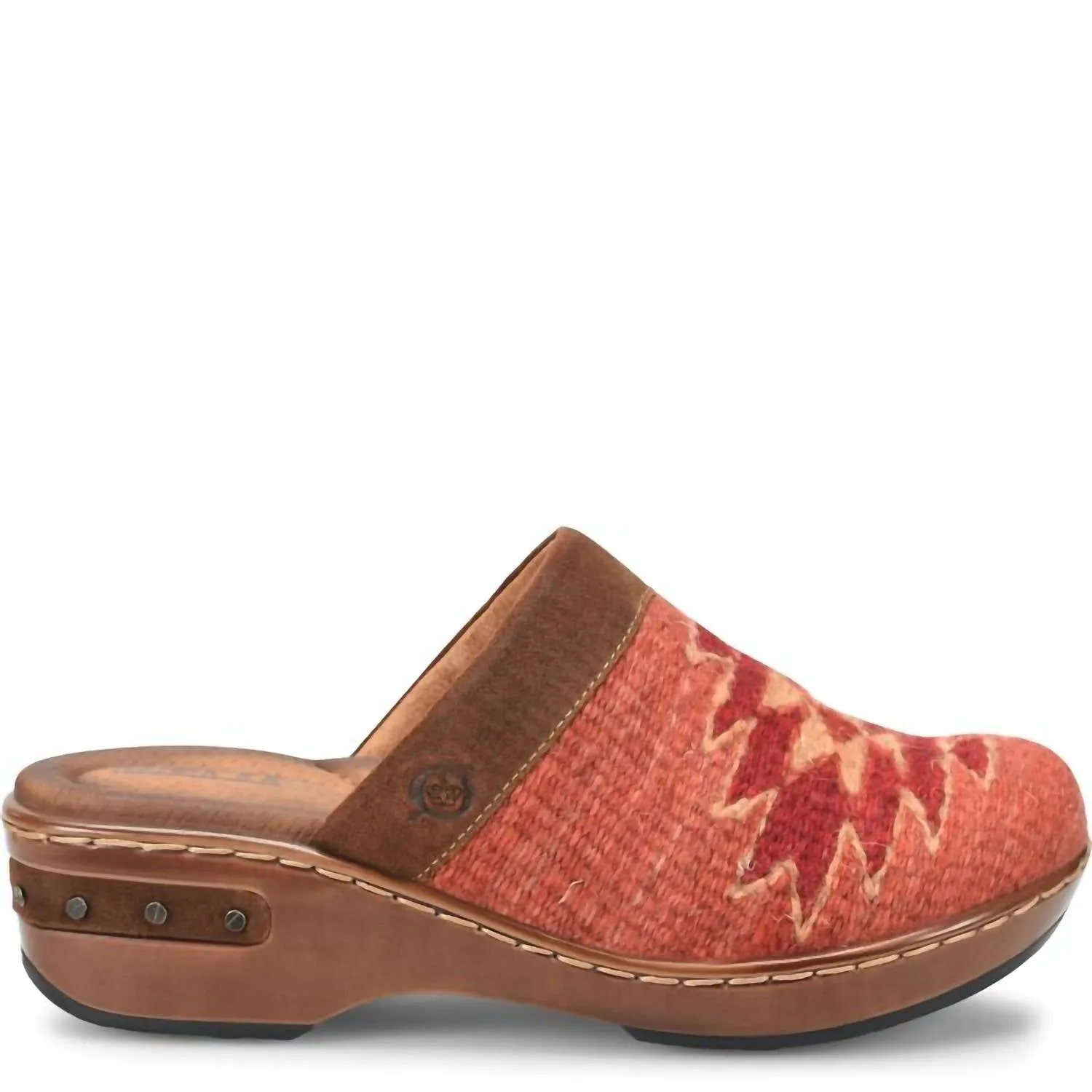 Women's Bandy Comfort Clog In Brown/rust