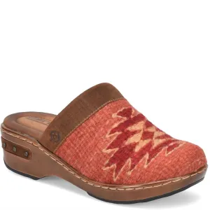 Women's Bandy Comfort Clog In Brown/rust