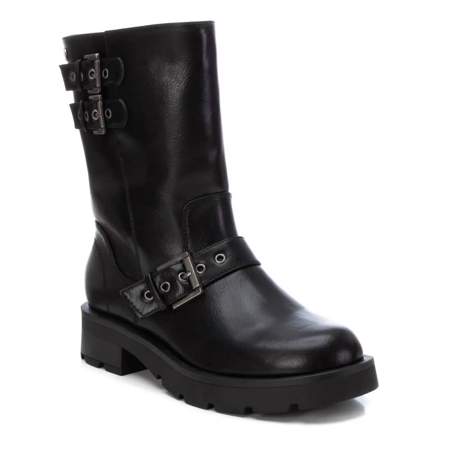Women's Biker Booties In Black