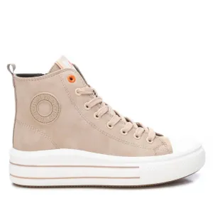 Women's Canvas Ankle Booties In Beige