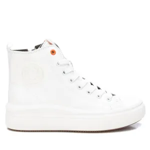 Women's Canvas Ankle Booties In White