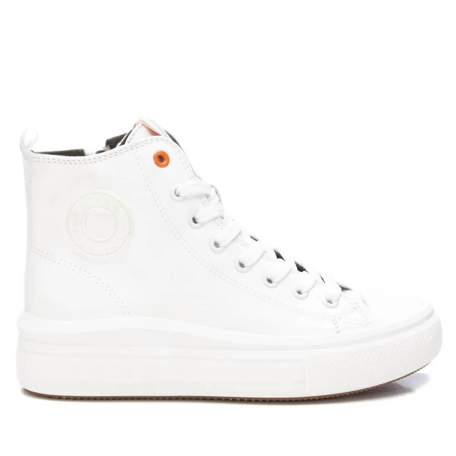 Women's Canvas Ankle Booties In White