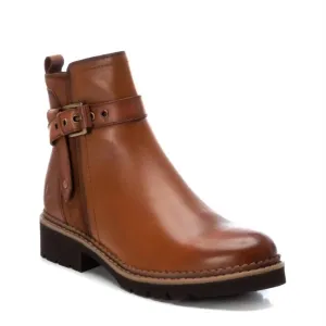 Women's Carmela Leather Booties In Camel