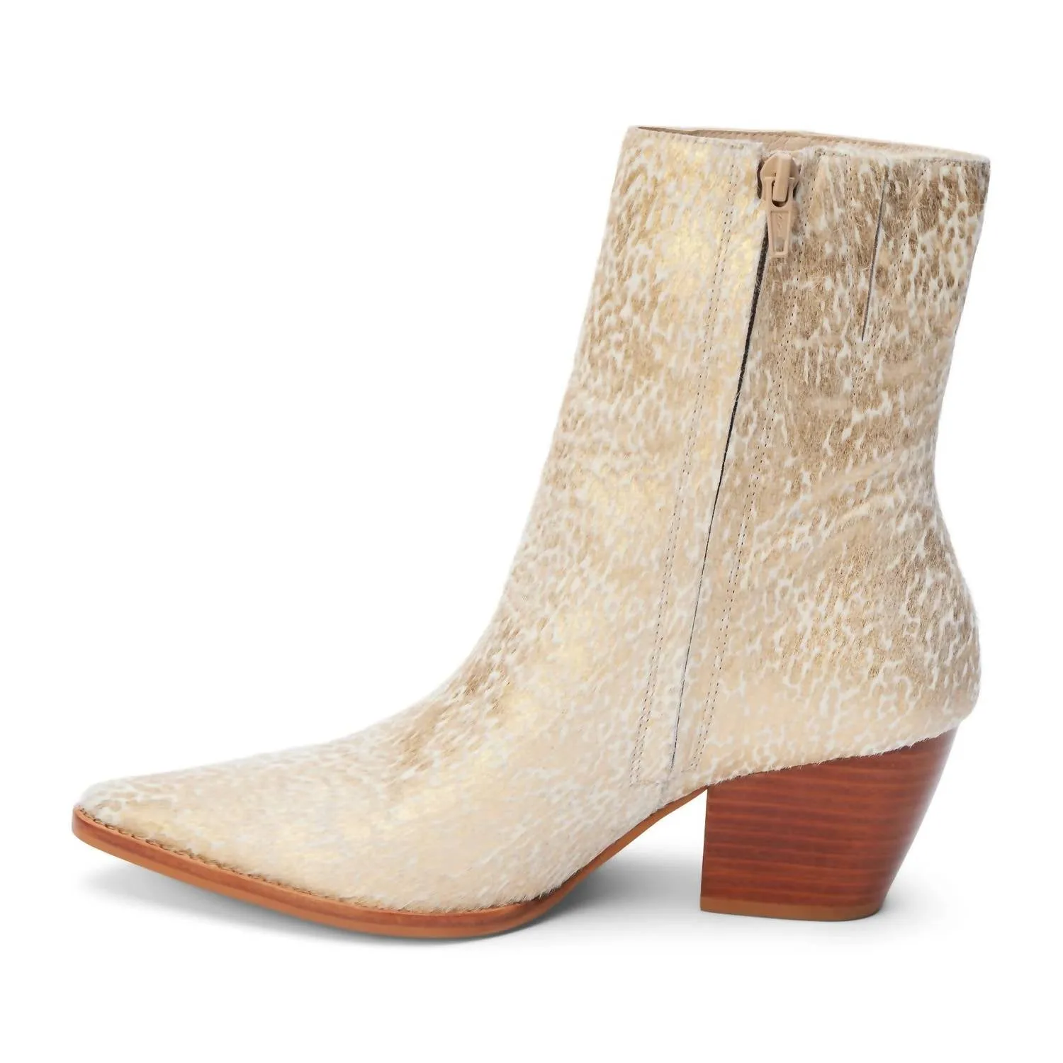 Women's Caty Ankle Boots In Gold Splatter
