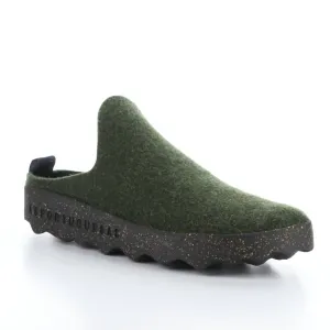 Women's Come Mule In Military Green