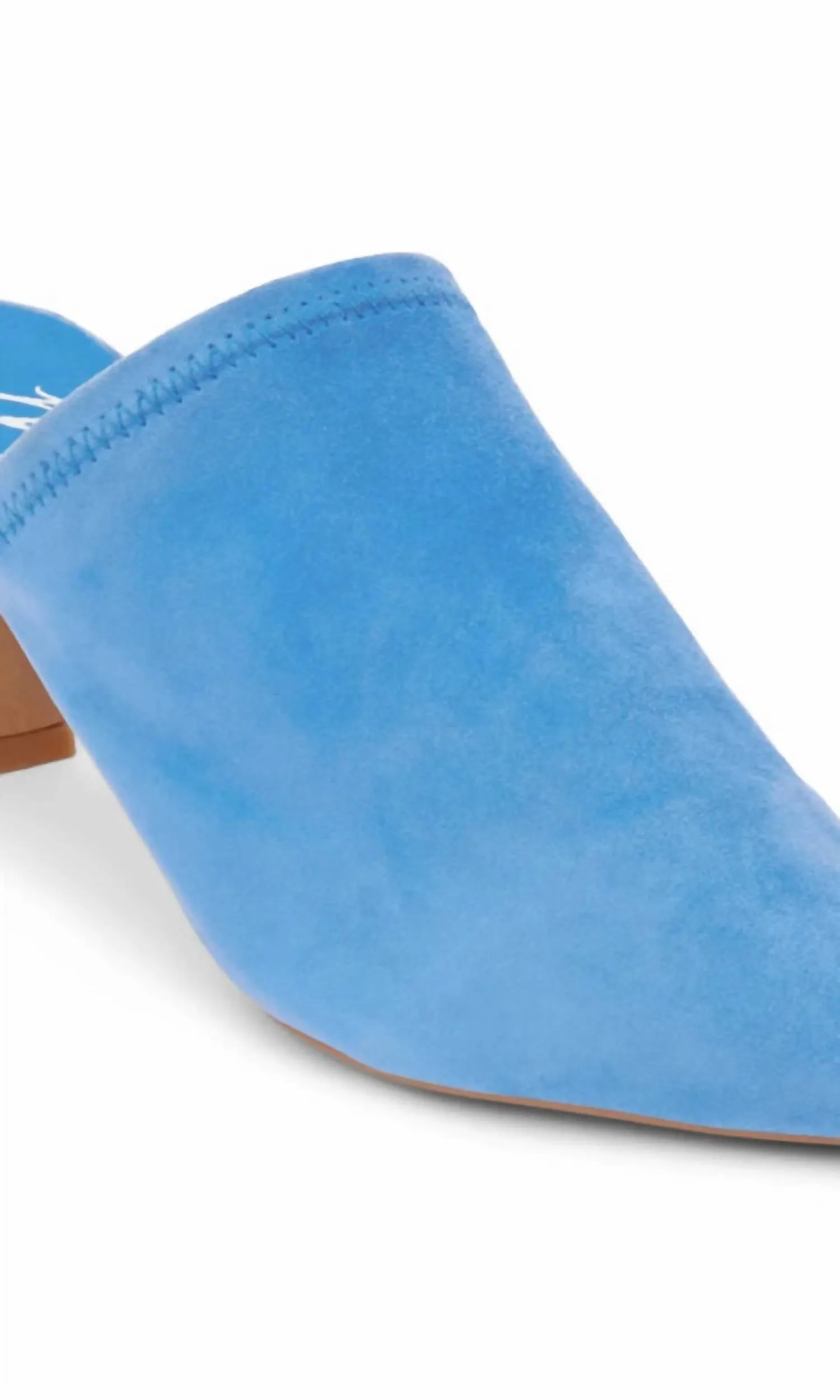 Women's Frances Heeled Mules In Blue