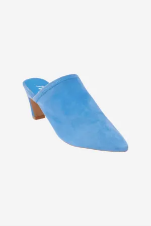 Women's Frances Heeled Mules In Blue