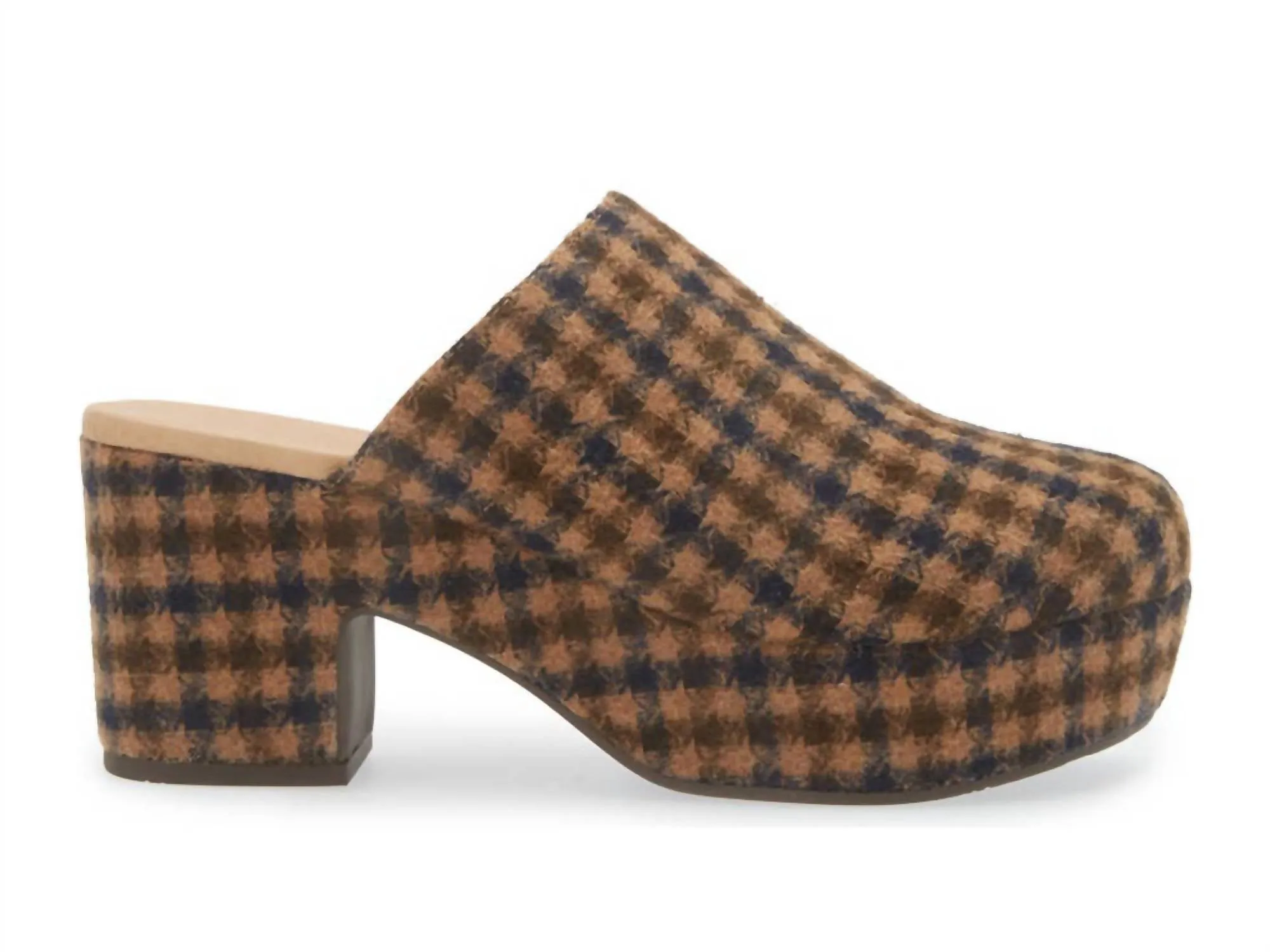Women's Gertie Clog In Brown/navy