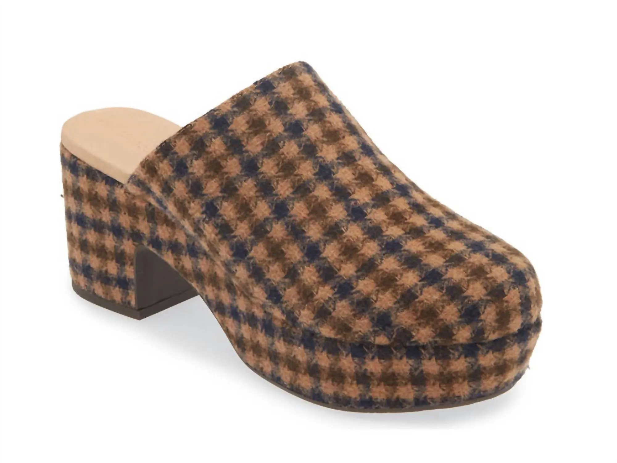 Women's Gertie Clog In Brown/navy
