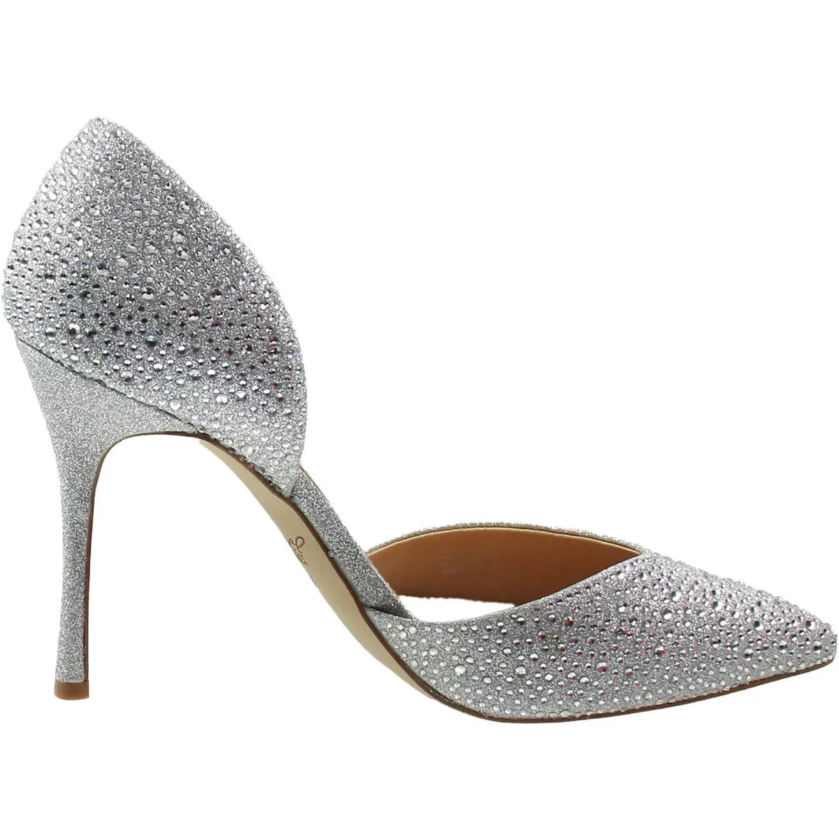 Womens Glitter Manmade Pumps