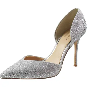 Womens Glitter Manmade Pumps