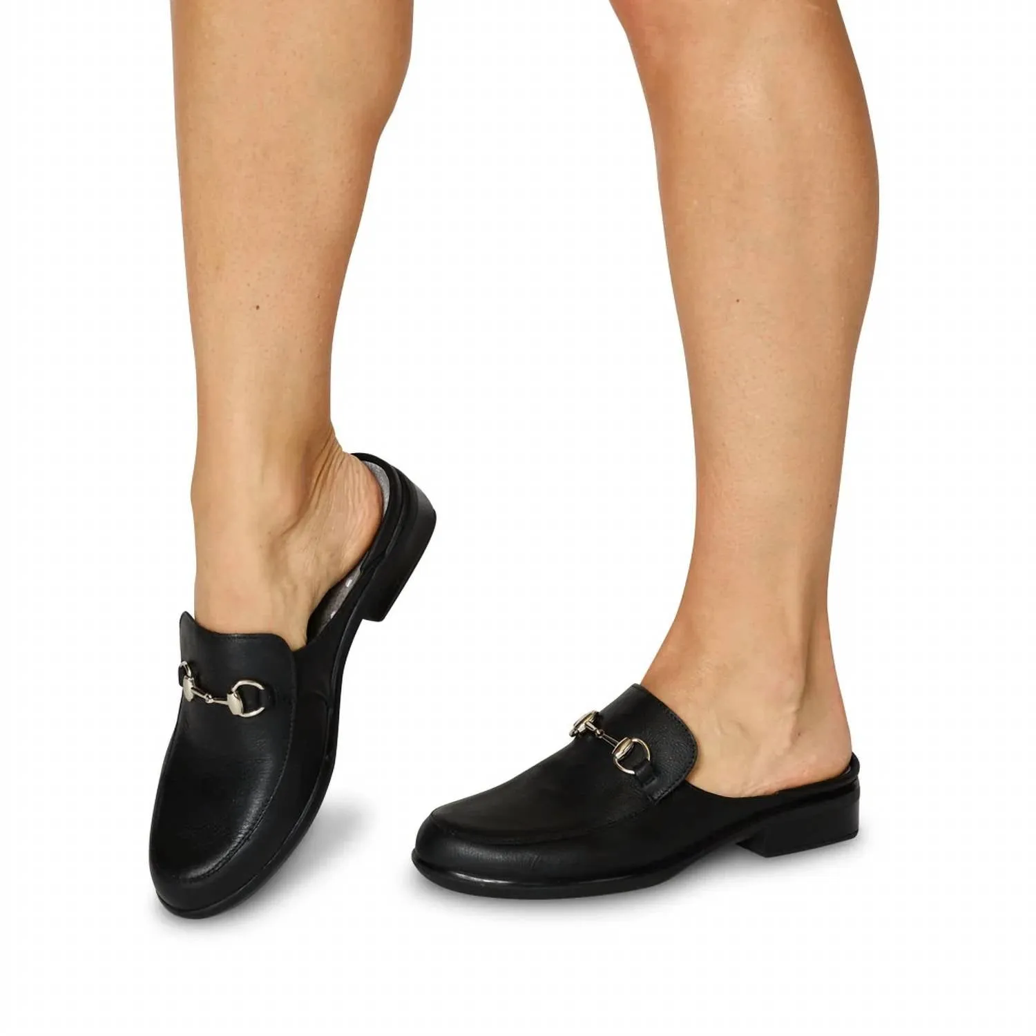 Women's Halny Leather Mule In Black