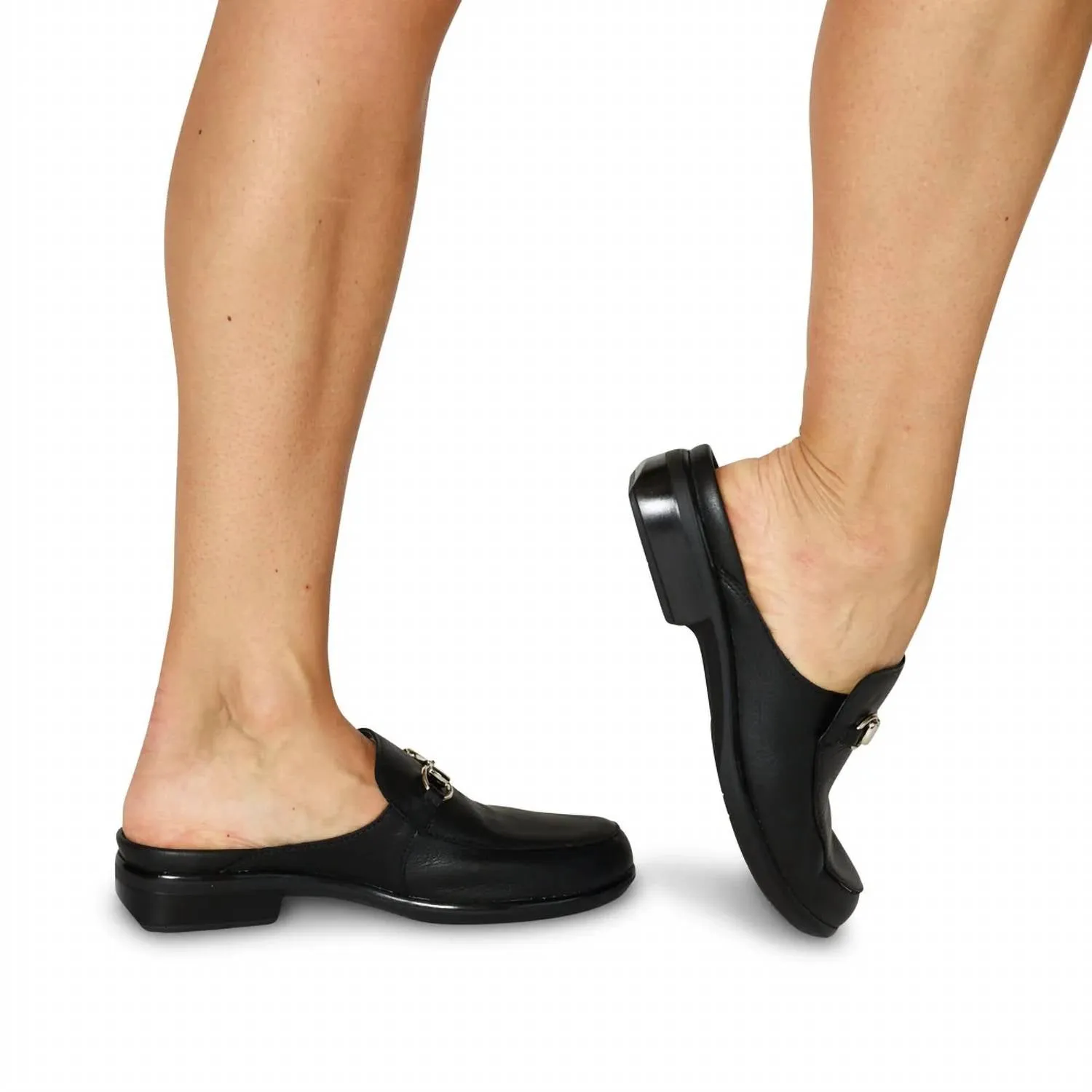 Women's Halny Leather Mule In Black