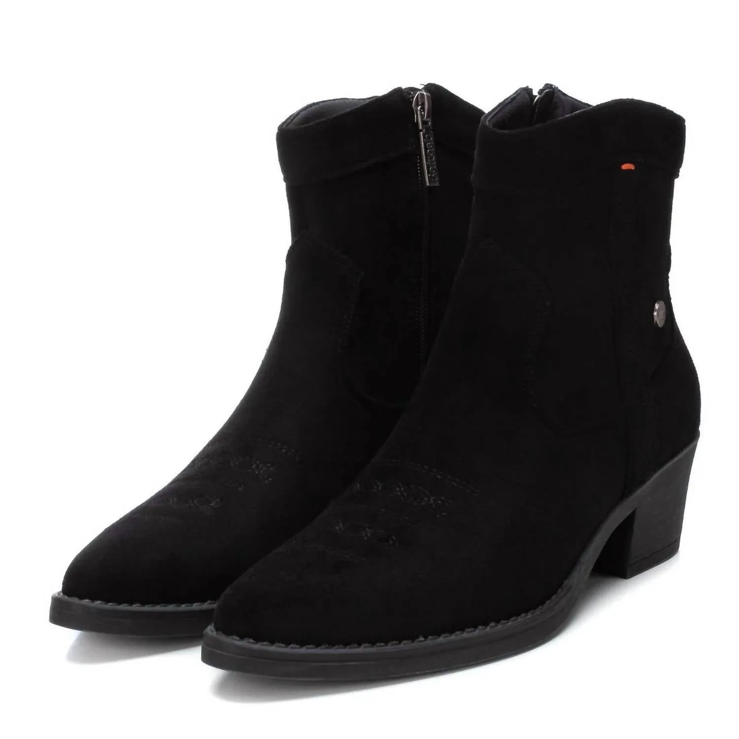 Women's Italian Western Booties In Black