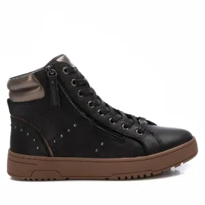 Women's Leather Booties In Black