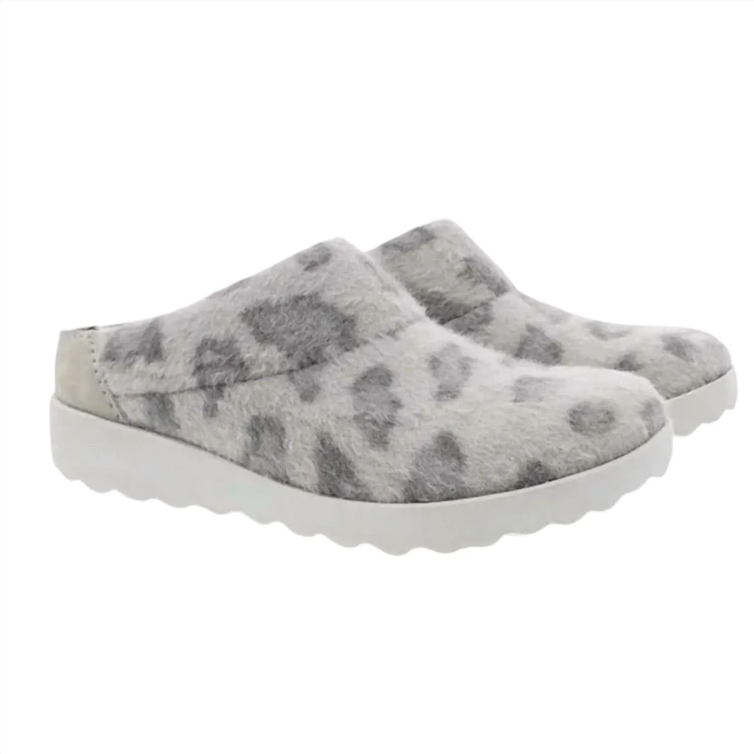 Women's Lucie Textile Clog In Grey Leopard