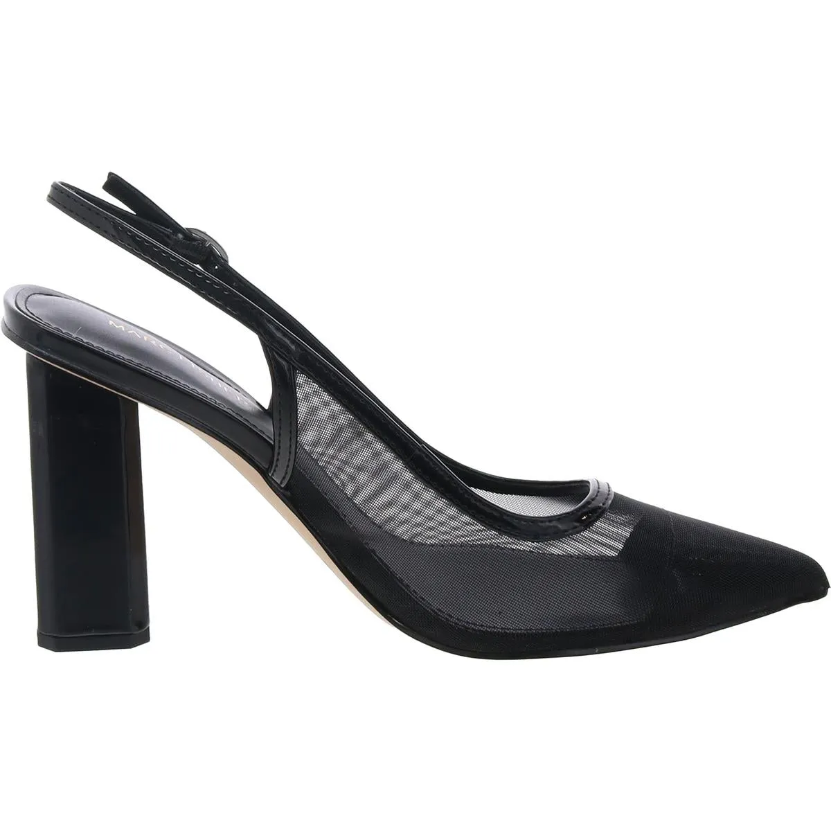 Womens Mesh Inset Mesh Slingback Heels