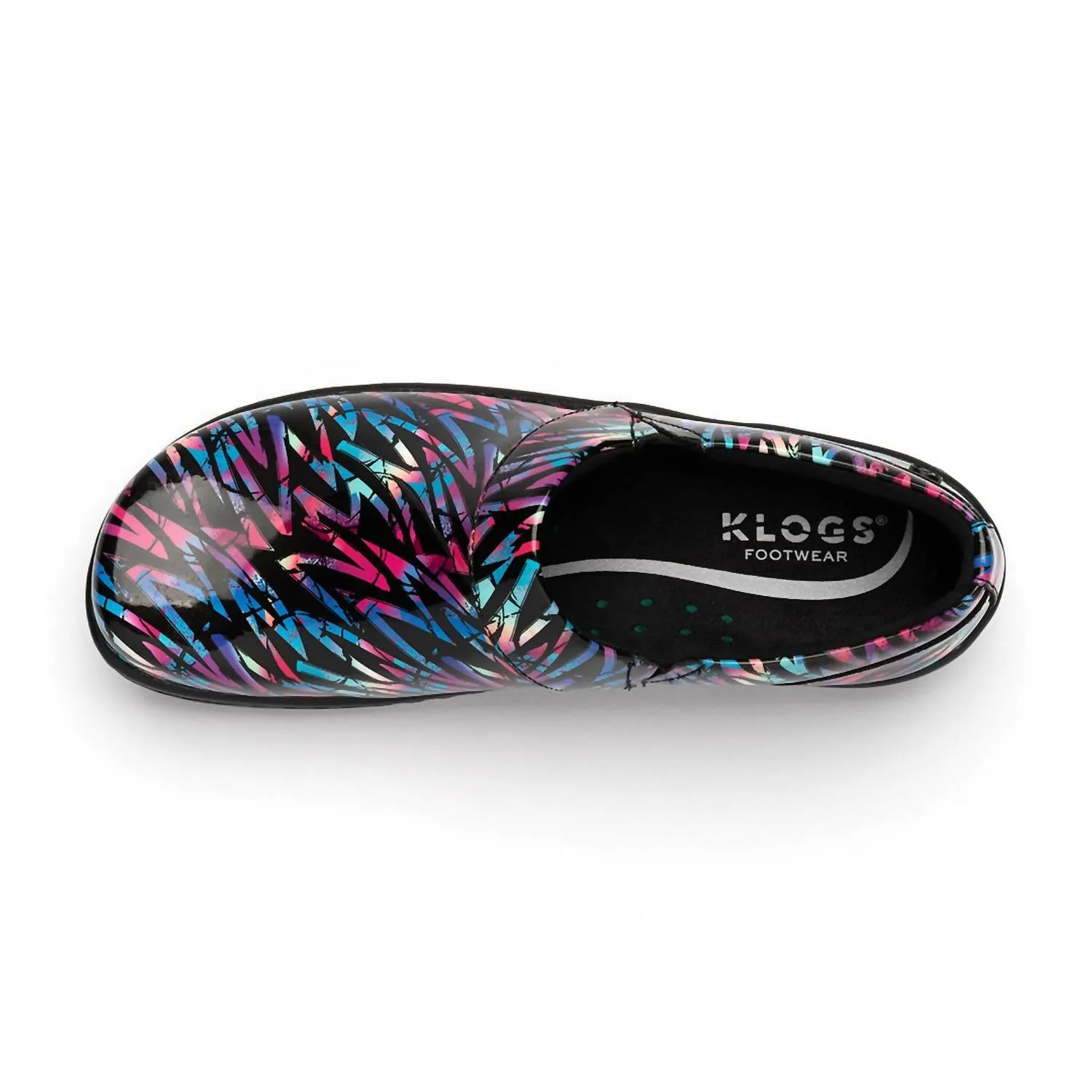 Women's Mission Clog In Grunge Patent