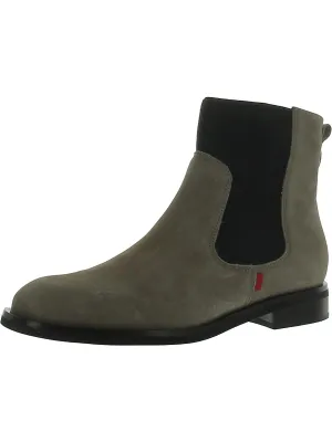 Womens Nubuck Stretch Chelsea Boots