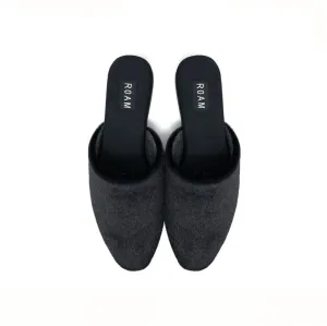 Women's Pony Faux Calf Hair Mule In Black
