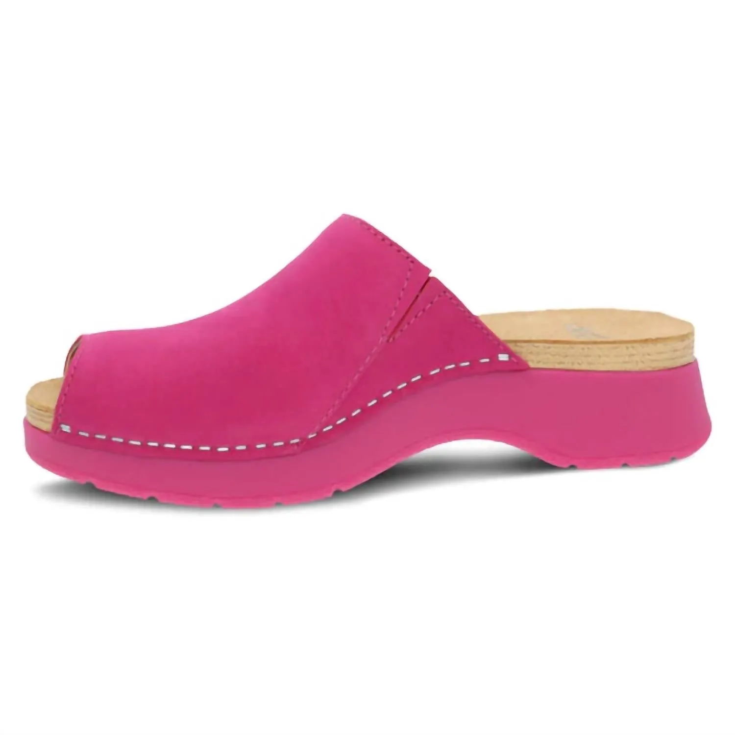 Women's Ravyn Peep Toe Mule In Fuchsia