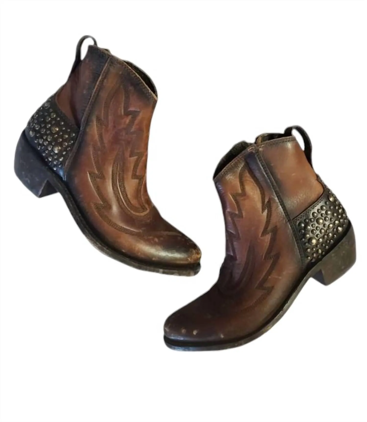 Women's Regina Drica Luggage Booties In Brown