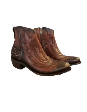 Women's Regina Drica Luggage Booties In Brown