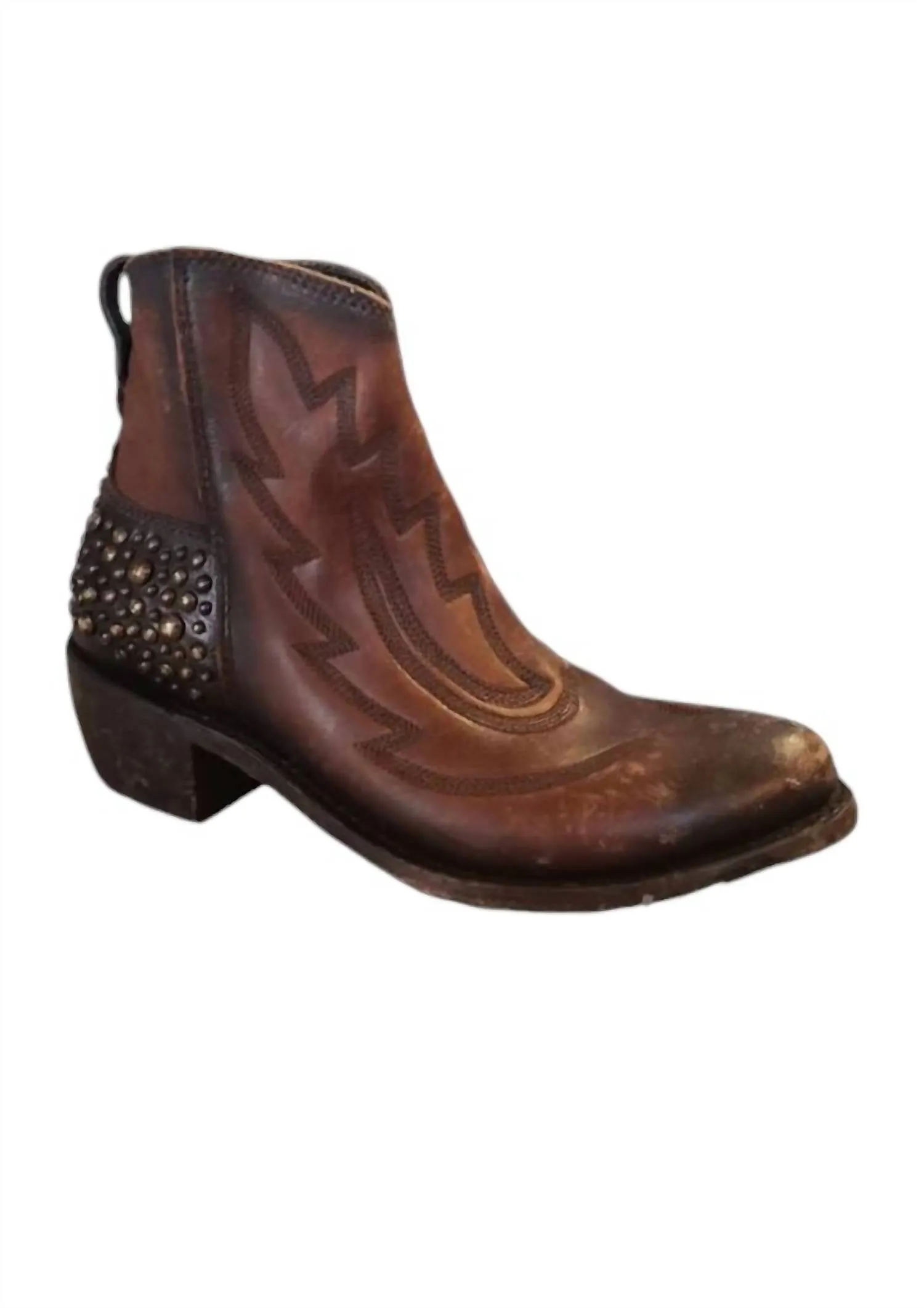 Women's Regina Drica Luggage Booties In Brown