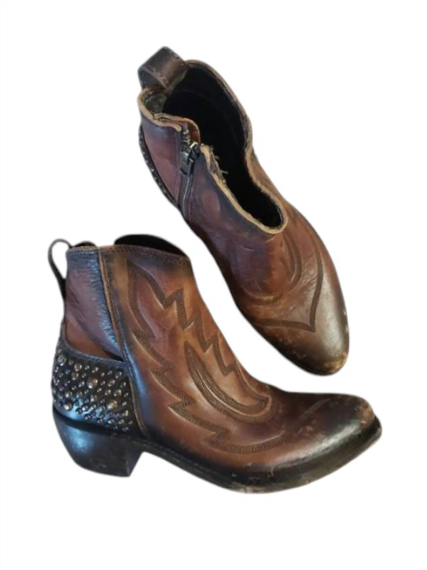 Women's Regina Drica Luggage Booties In Brown