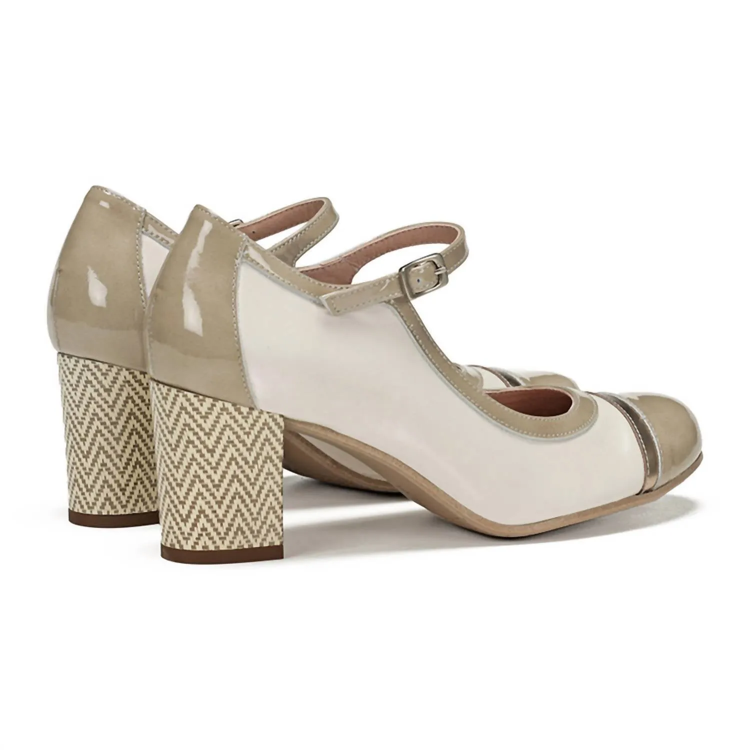 Women's Rodin Heeled Mary Jane In Crema