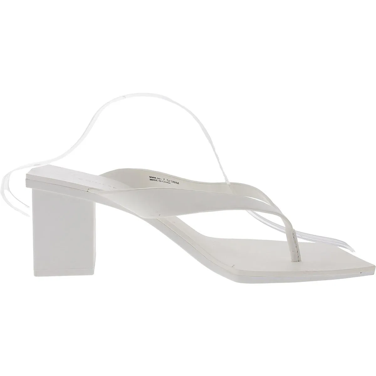 Womens Solid Faux Leather Slide