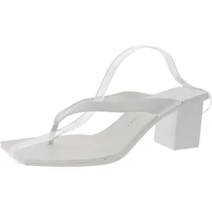 Womens Solid Faux Leather Slide