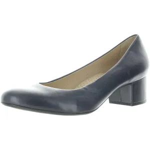Womens Solid Leather Pumps